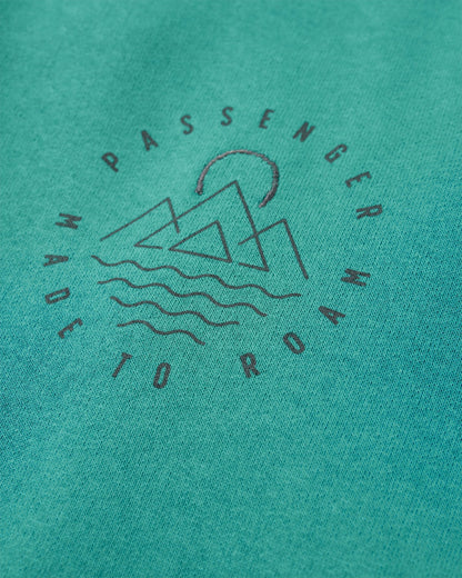 Remote Recycled Cotton Sweatshirt - Greenlake - Flatlay