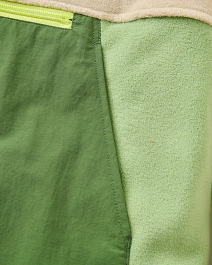 Alexander Hooded Polartec® Fleece - Feather/Wild Green - Flatlay