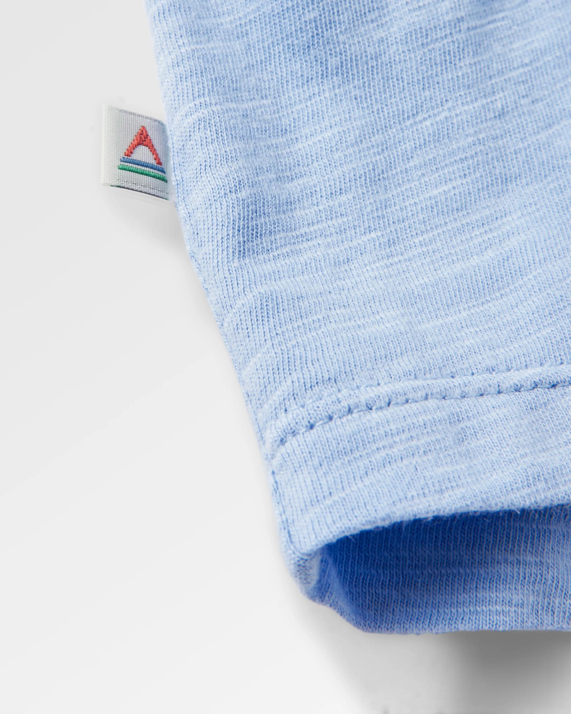 Rivergate Recycled Cotton Top - Cornflower - Flatlay