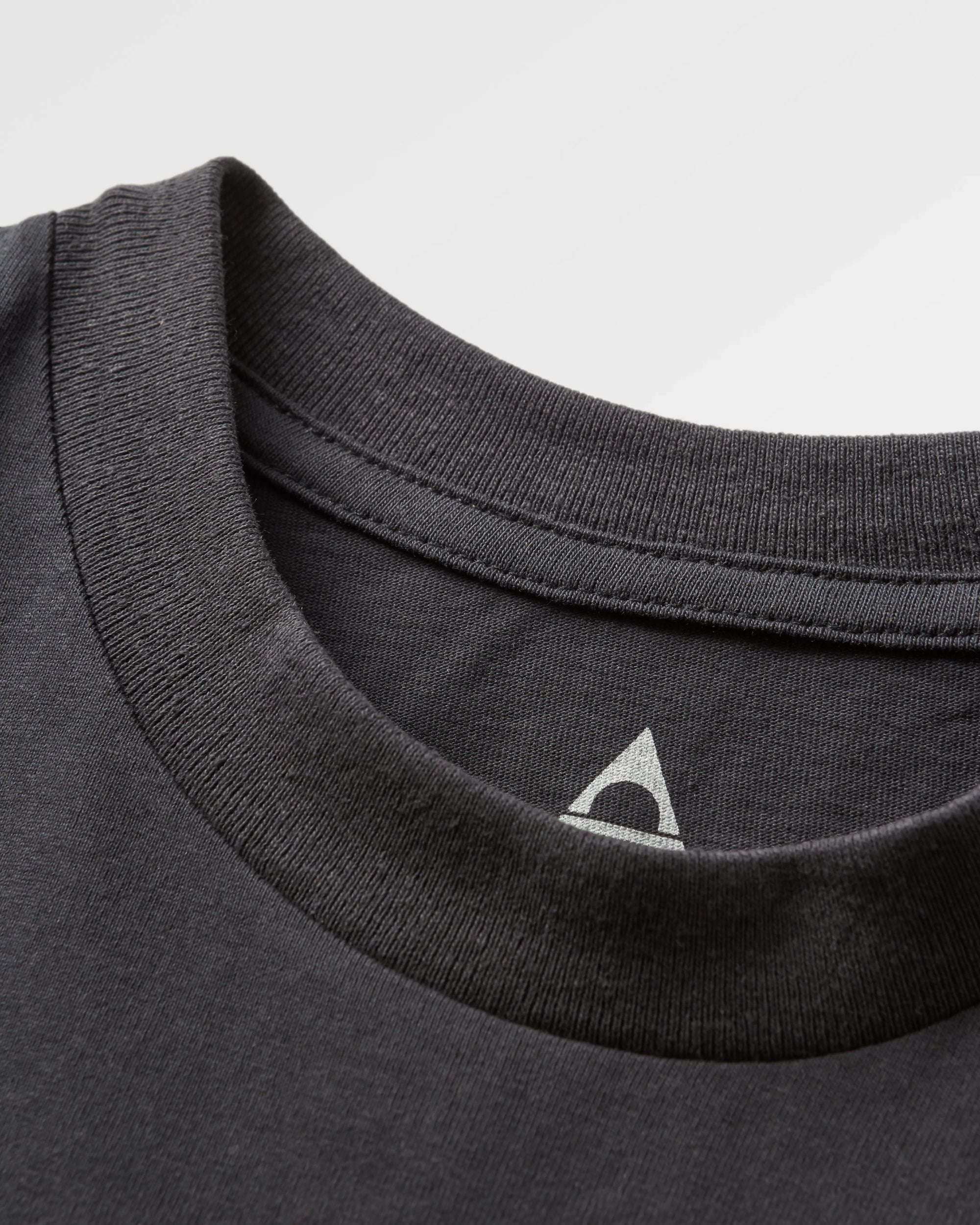 Heritage Organic Relaxed Fit T-Shirt - Black - Flatlay