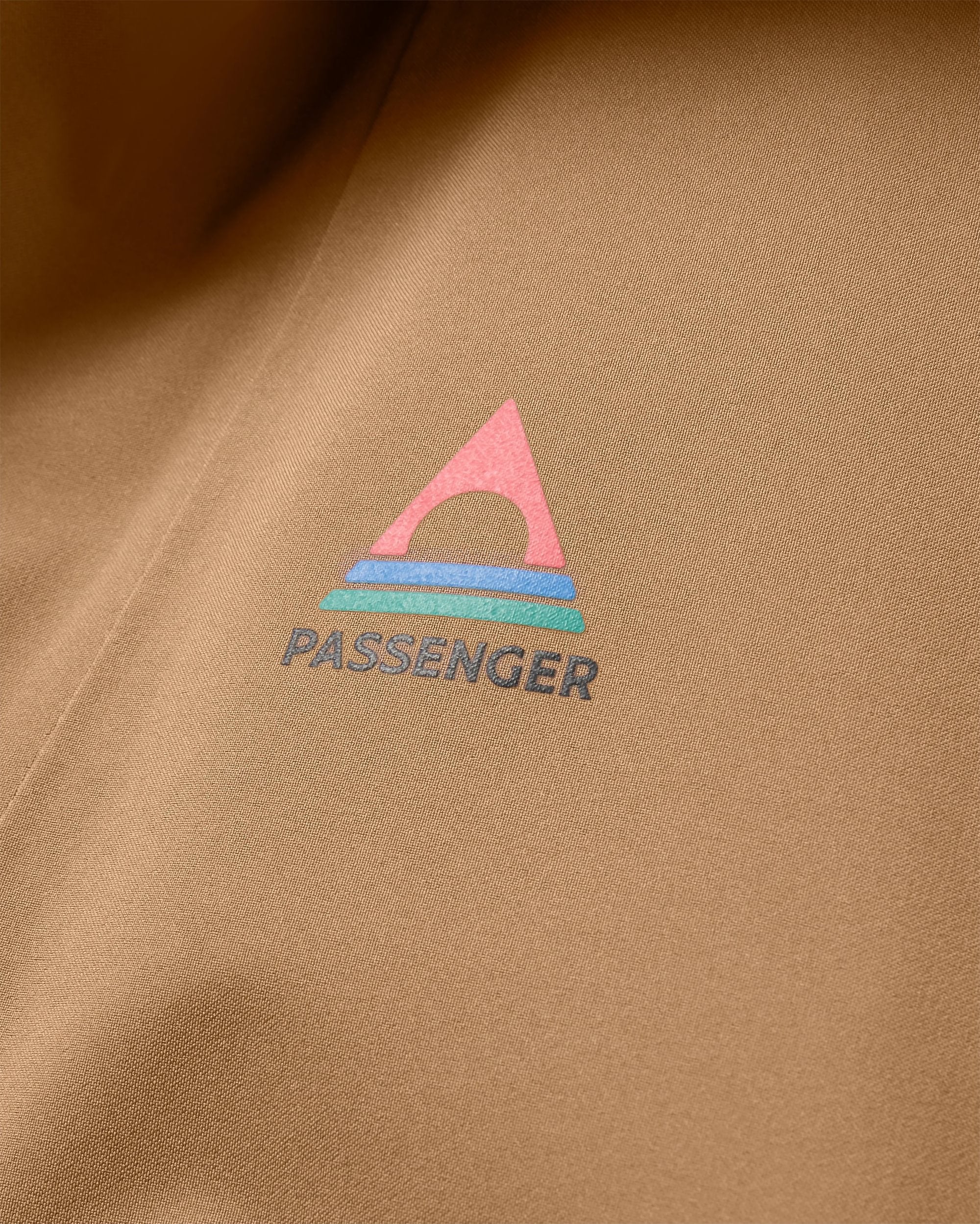 Skyline Recycled Waterproof Anorak - Caramel/Stone - Flatlay