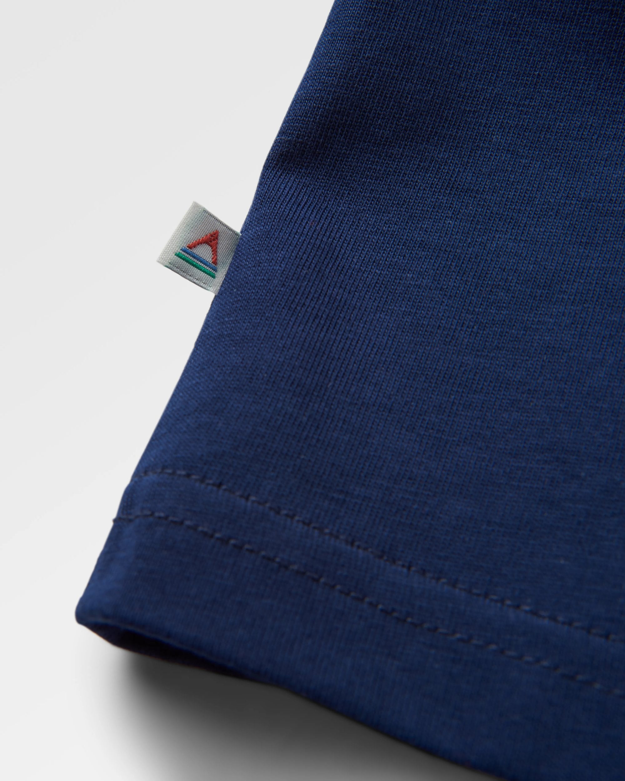 Nova Organic Cotton T-Shirt - Rich Navy - Flatlay