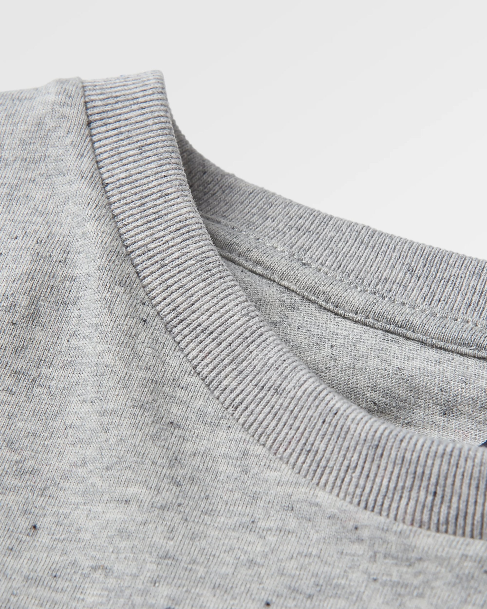 Odyssey Recycled Cotton T-Shirt - Grey Marl - Flatlay
