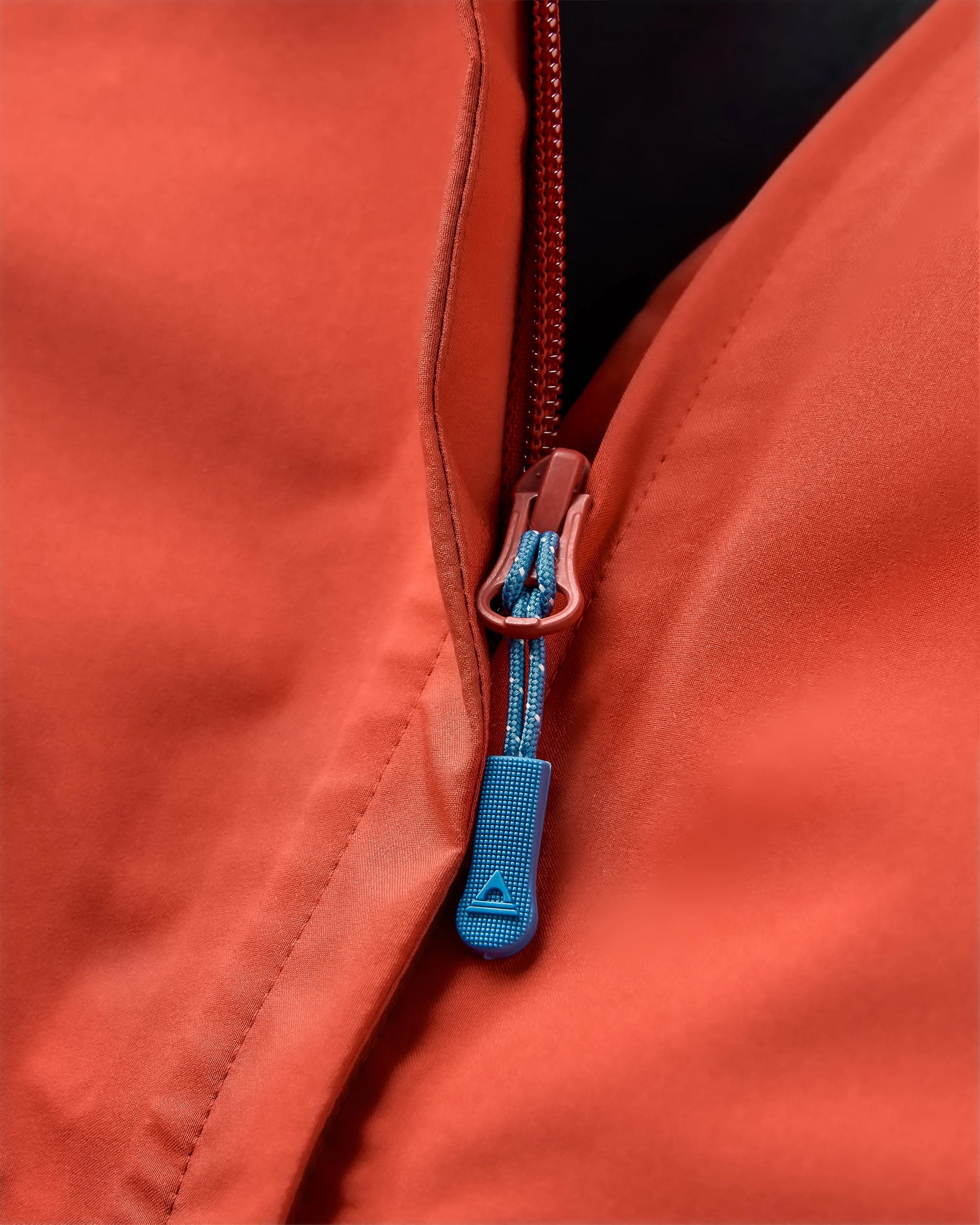 Five Element Recycled Waterproof Jacket - Red Ochre - Flatlay