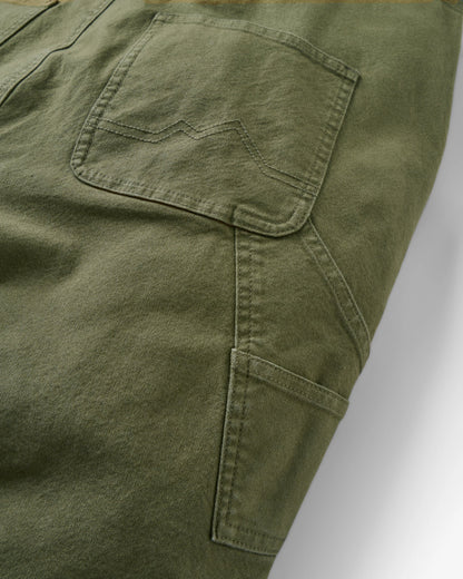 Vantage Organic Cotton Dungaree - Khaki - Flatlay