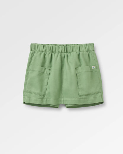 Whirl Lightweight Skort - Stem Green - Flatlay