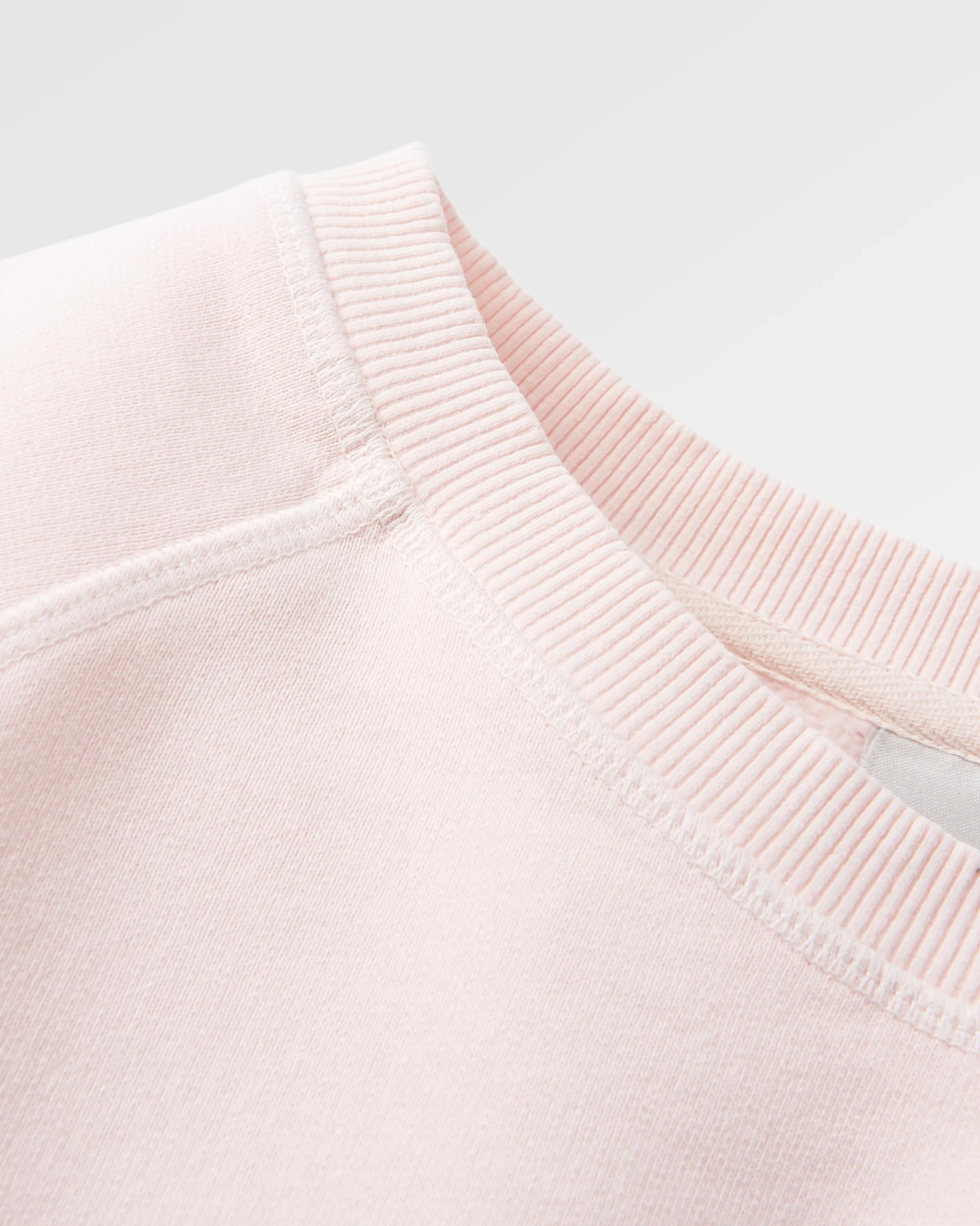 Remote Recycled Cotton Sweatshirt - Barely Pink - Flatlay