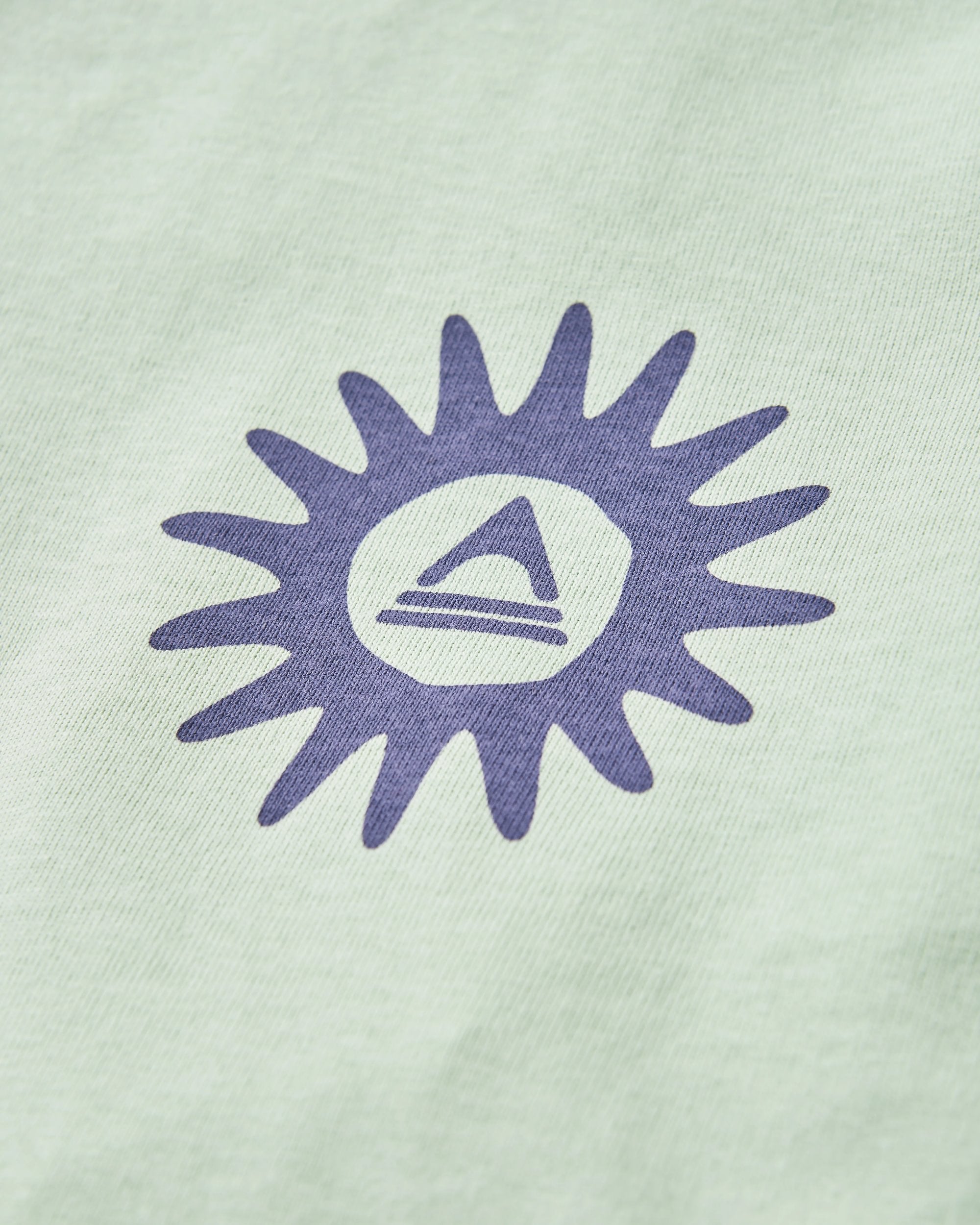 Easy Days Recycled Cotton T-Shirt - Spearmint - Flatlay