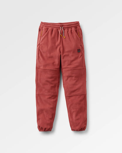 Woodland Polartec® Fleece Jogger - Redwood - Flatlay
