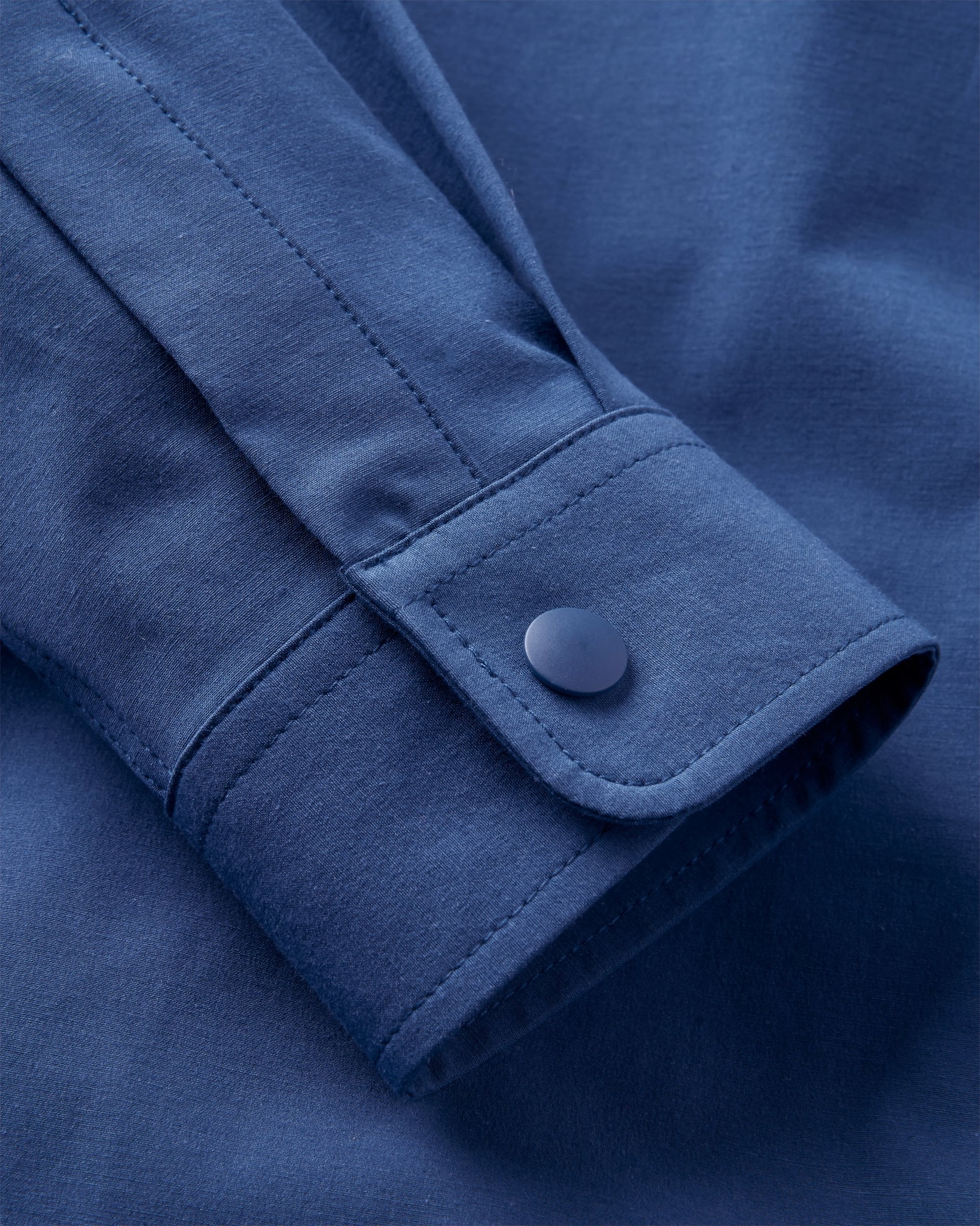 Traveller Stretch Shirt - Dark Denim - Flatlay