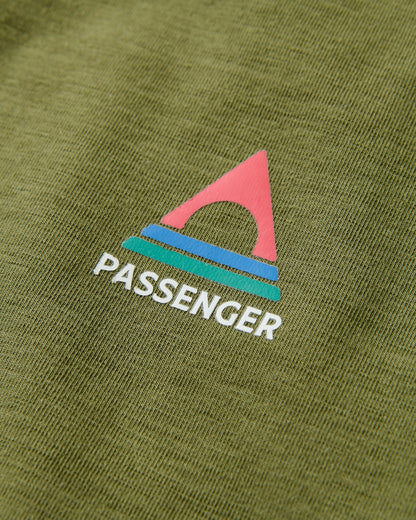 Classic Logo Drirelease® Active T-Shirt - Khaki - Flatlay