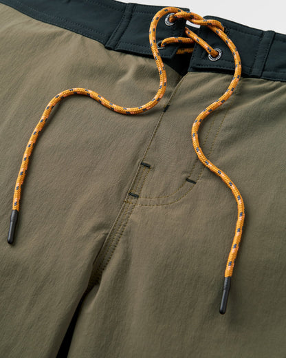 Cruiser Netplus® Recycled 19" Boardshort - Khaki - Flatlay