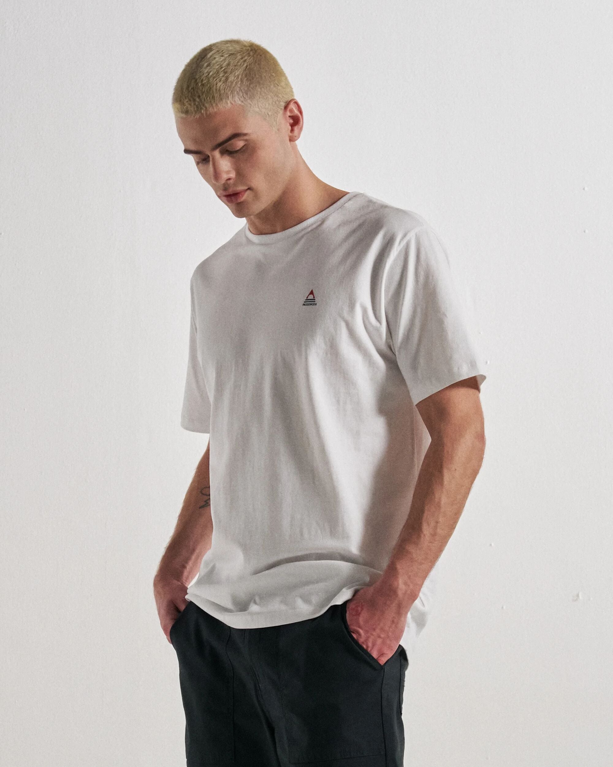 Classic Logo T-Shirt - White - Studio Model