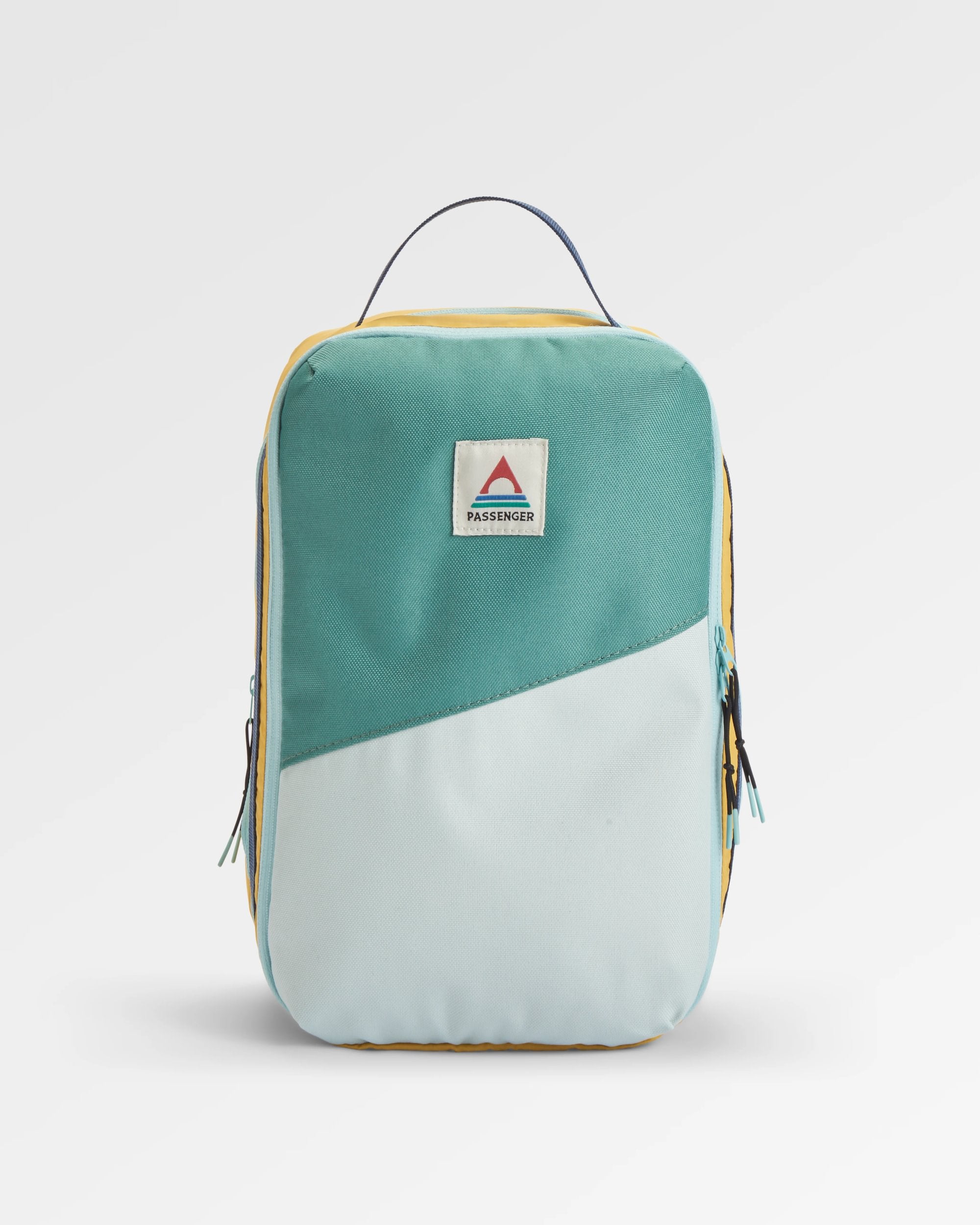 Packing Cube 9L - Spearmint/Deep Ocean - Flatlay