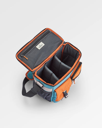 Boondocker Recycled Camera Bag - Arctic/Retro Orange - Flatlay
