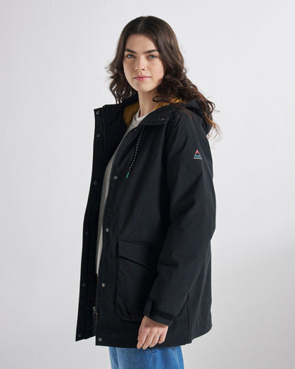 Alaska Recycled Insulated Parka - Black - Studio Model