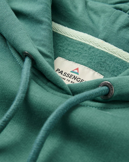 Snapshot Organic Cotton Relaxed Fit Hoodie - Deep Ocean - Flatlay