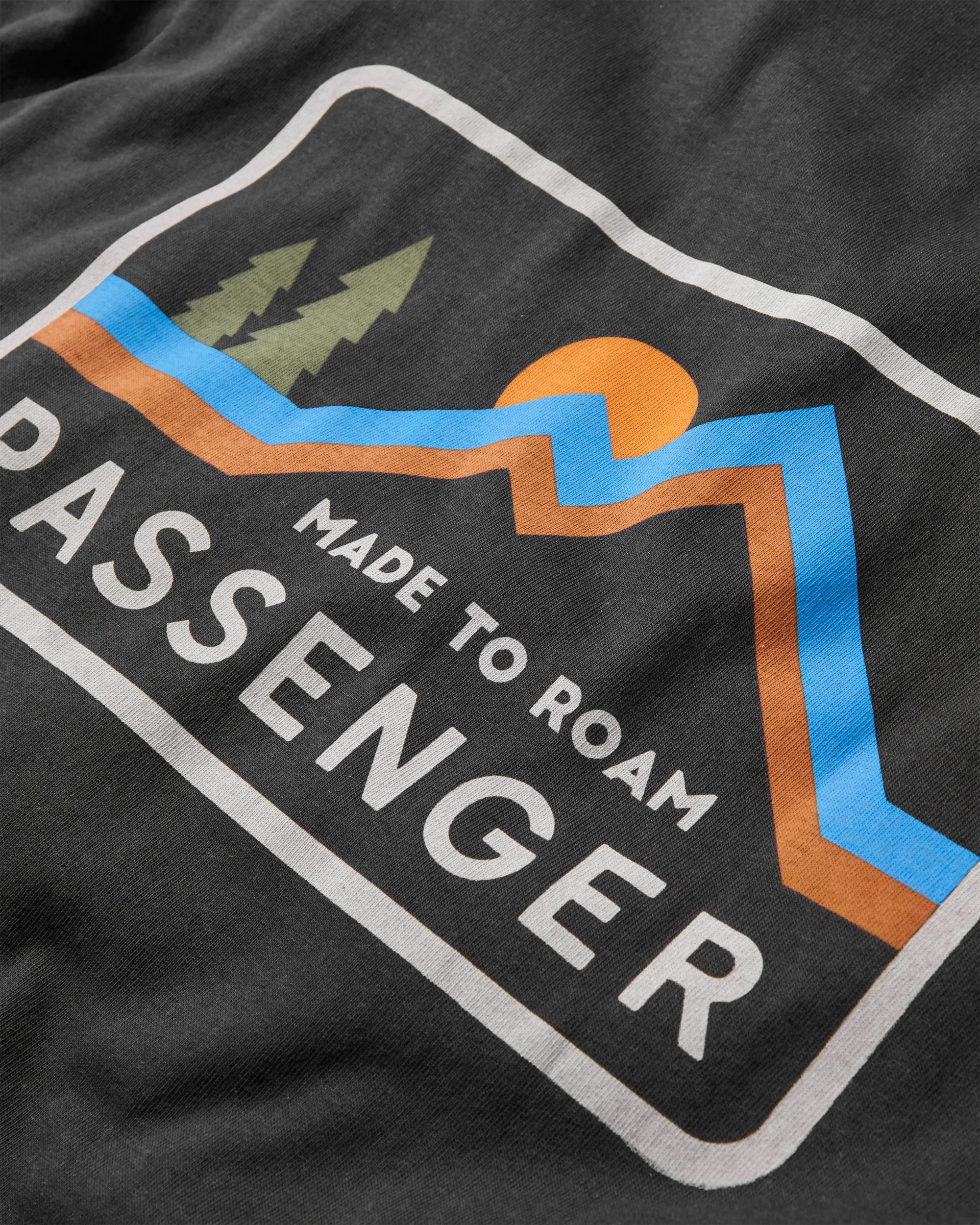 Made To Roam Recycled Cotton T-Shirt - Black - Flatlay