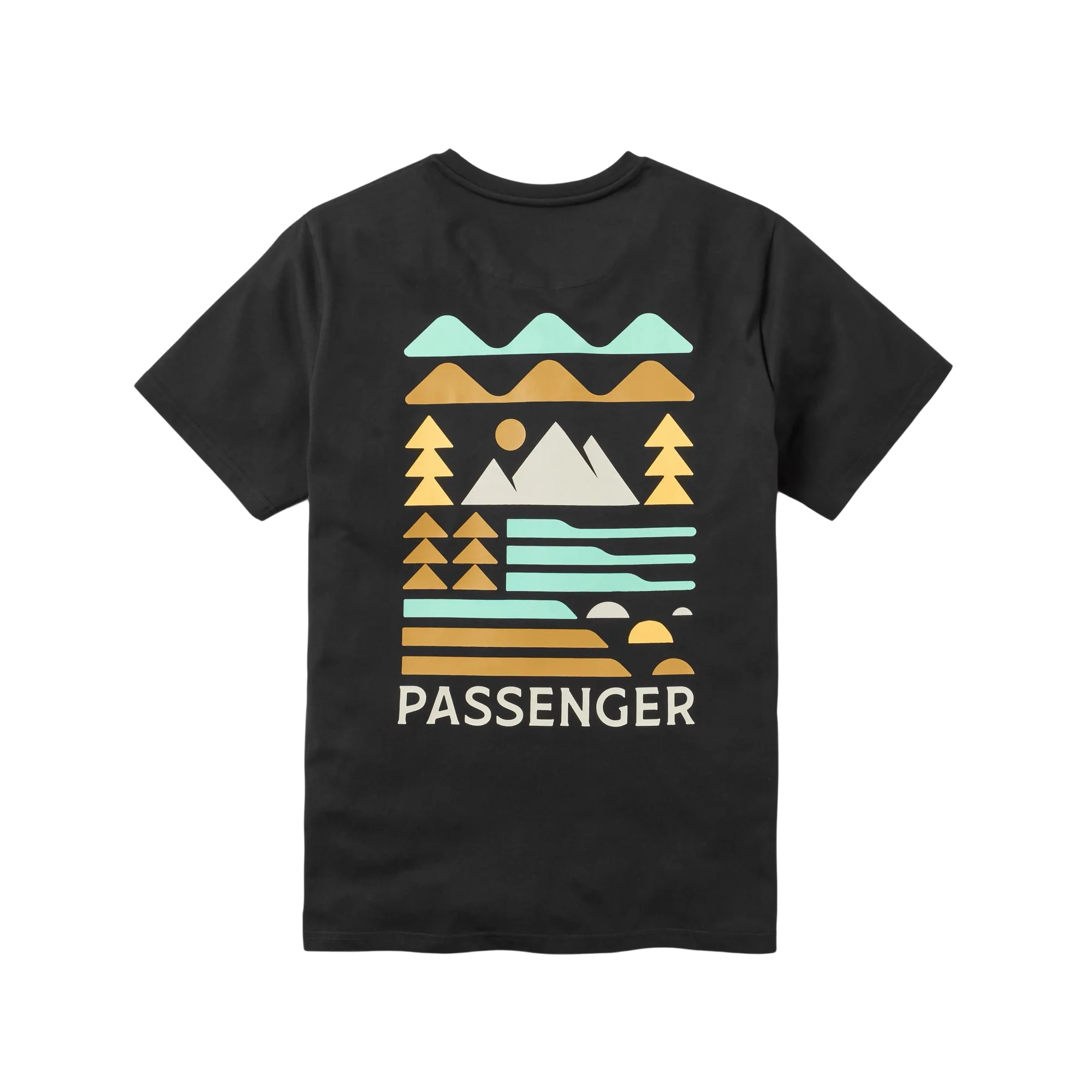 T-shirt en coton bio avec découpe - Noir