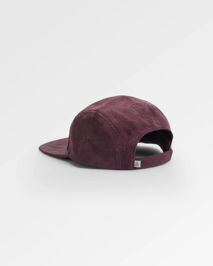 Fixie Cord 5 Panel Cap - Brambleberry - Flatlay