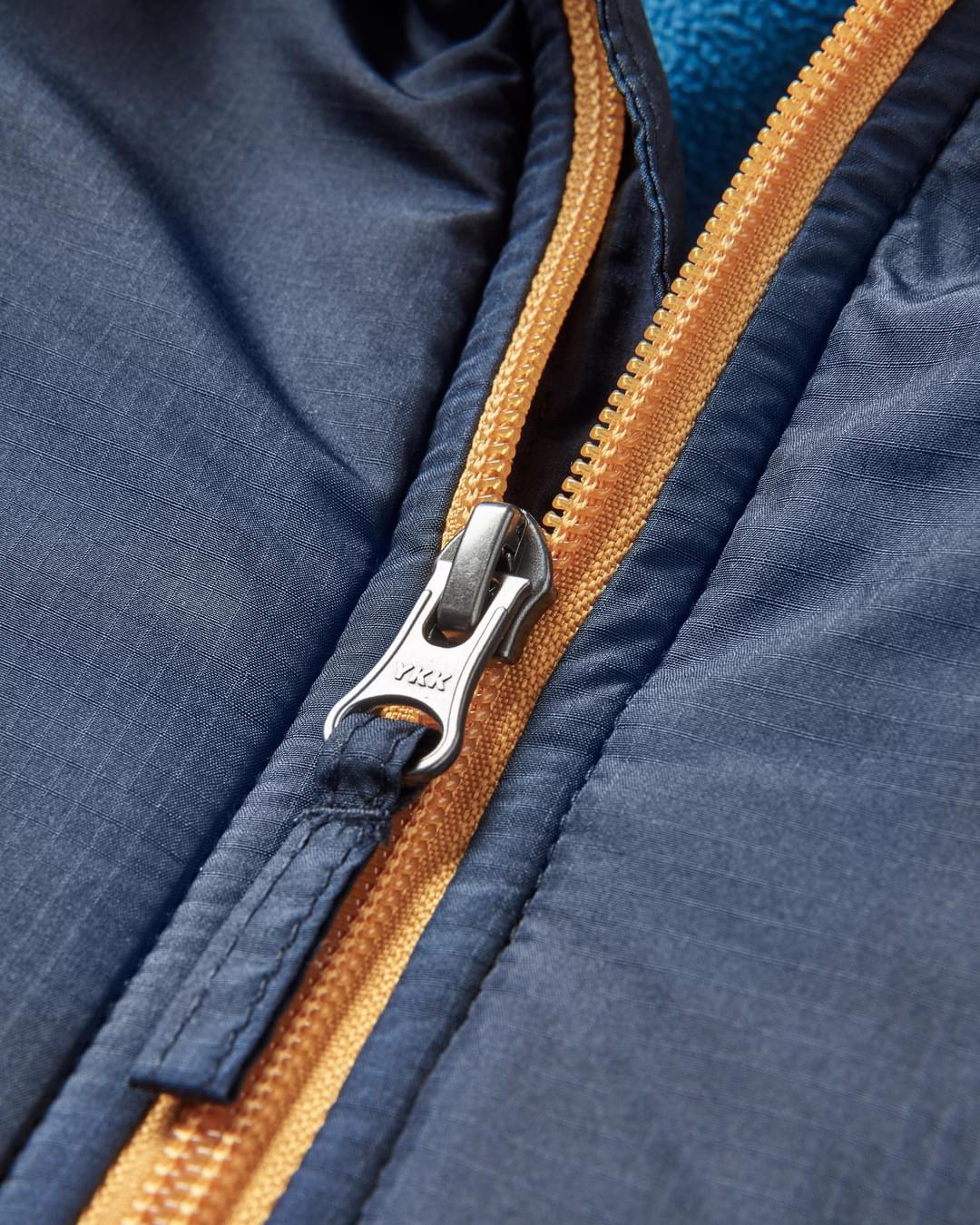 Woodland Recycled Polar-lined Sherpa Fleece - Blue Steel - Flatlay