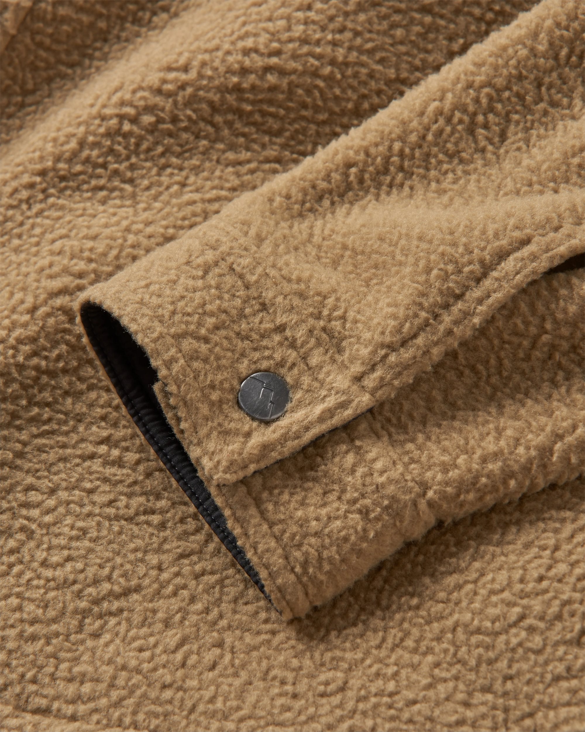 Backcountry Recycled Sherpa Fleece Shirt - Biscuit - Flatlay