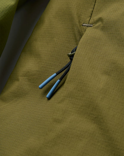 Viento Windshell Jacket - Dark Olive/Clover - Flatlay