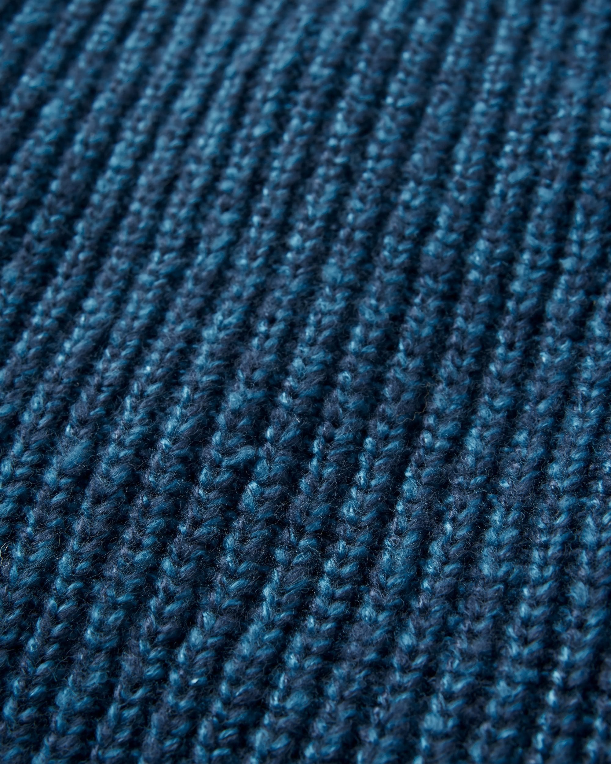 Fog Recycled Knitted Jumper - Rich Navy - Flatlay