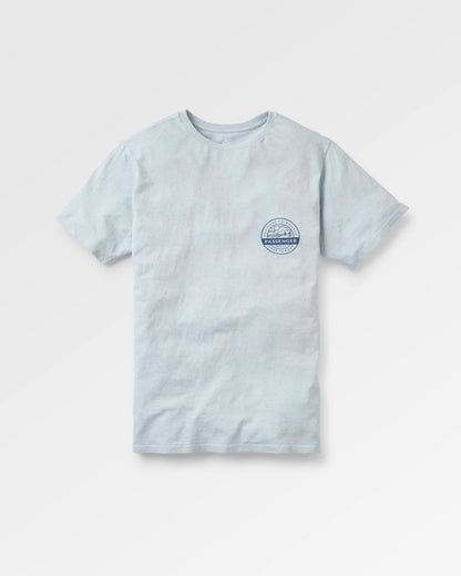 Odyssey Recycled Cotton T-Shirt - Ice Blue - Flatlay