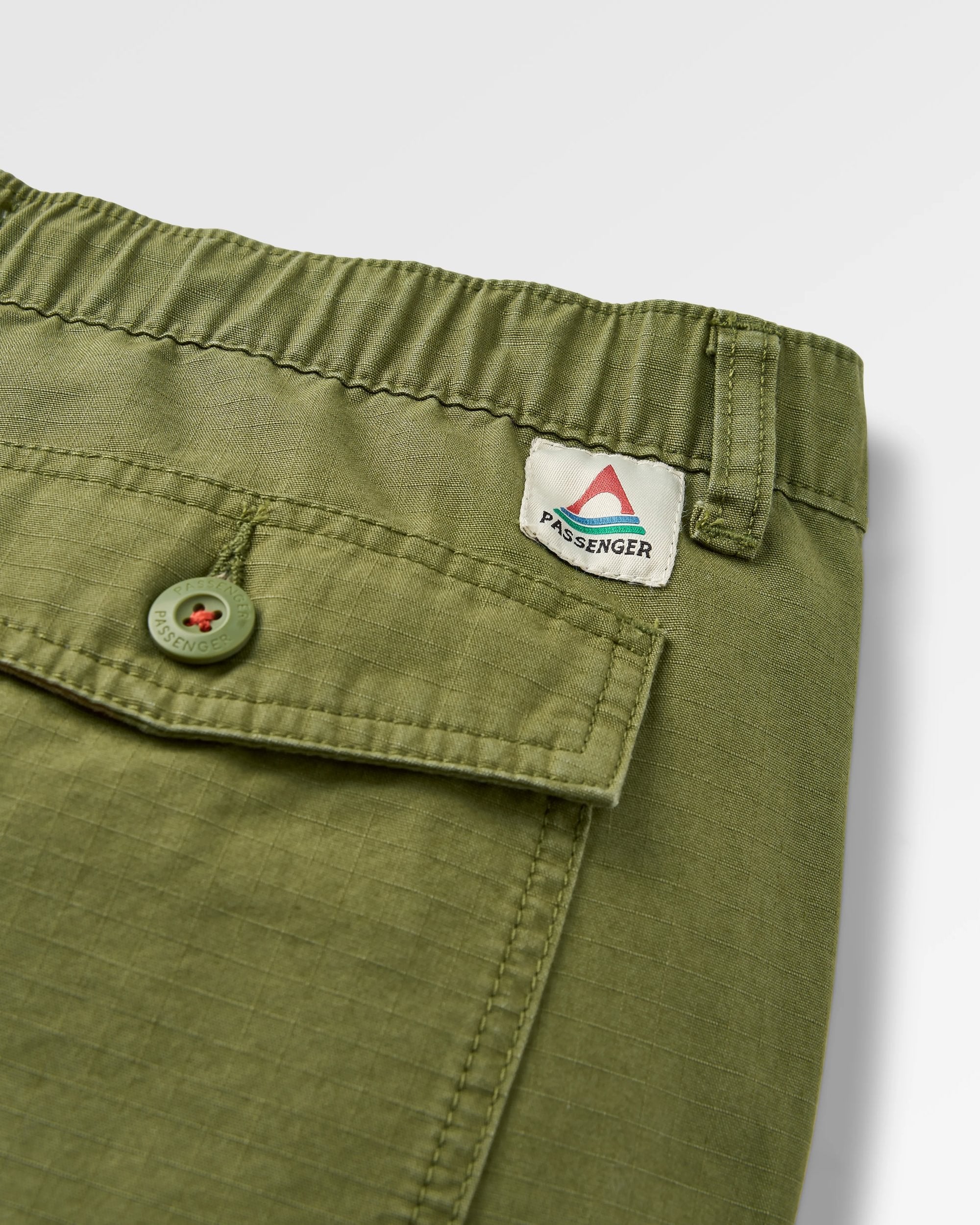Rif-Raf Organic Cotton Ripstop Short - Khaki - Flatlay