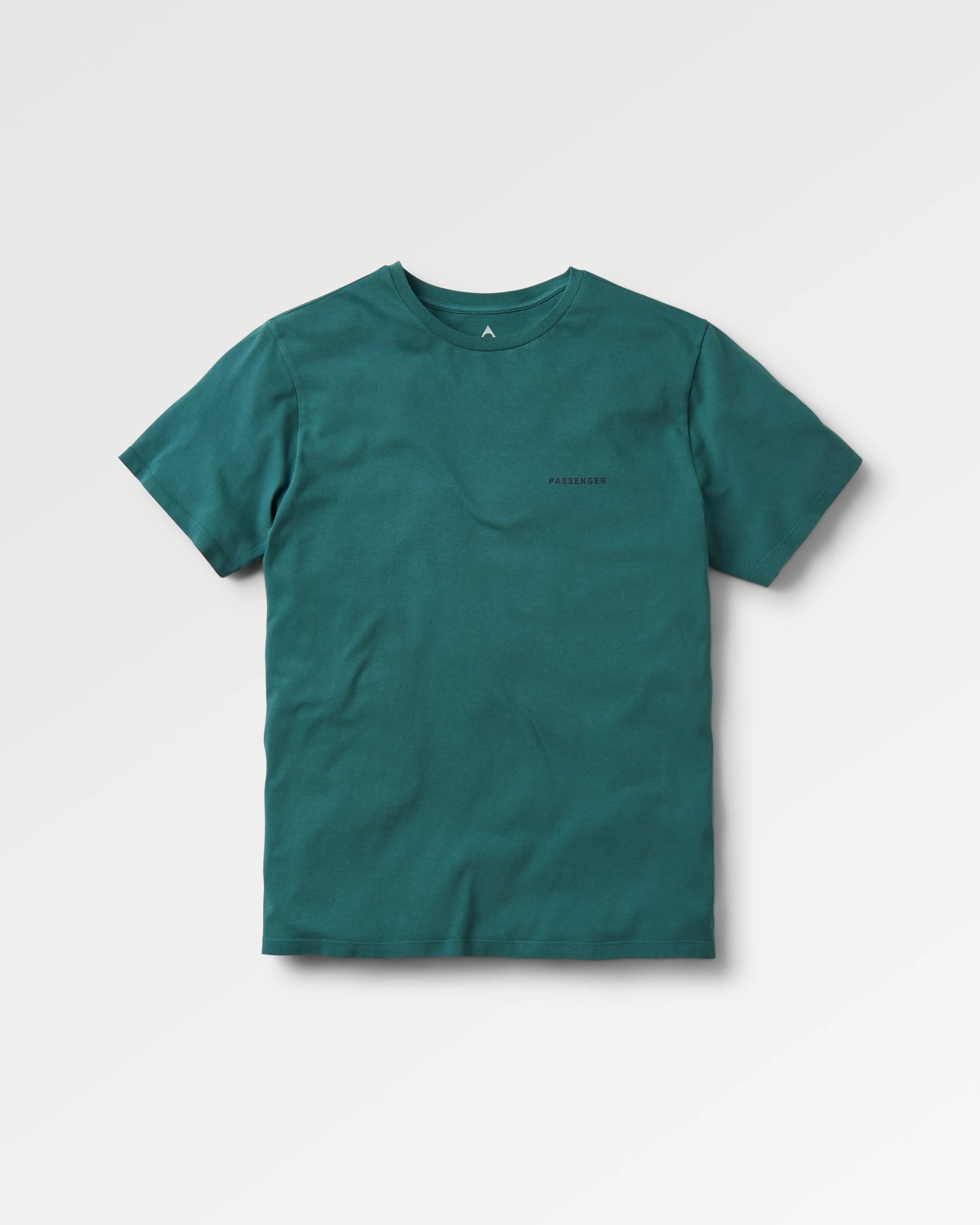 Made To Roam Recycled Cotton T-Shirt - Deep Ocean - Flatlay