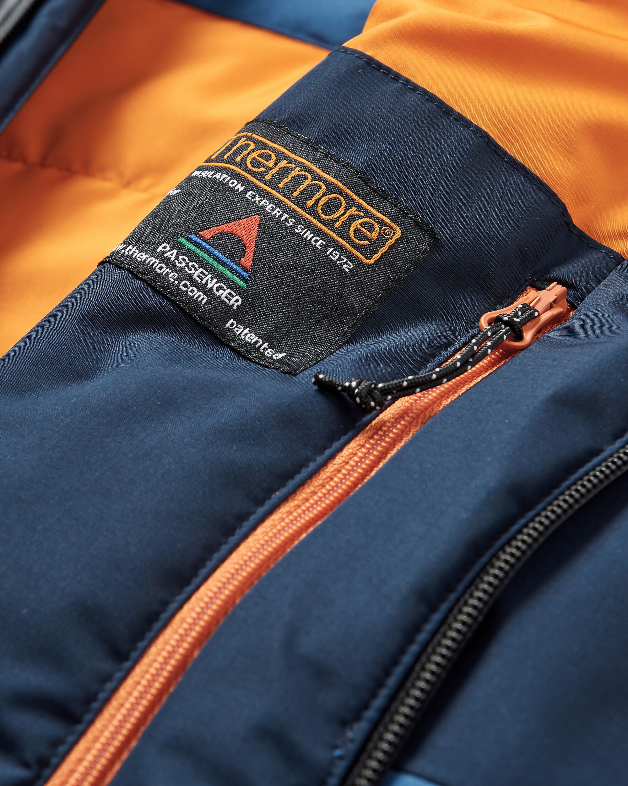 Shadow Thermore® Insulated Water Resistant Jacket - Dark Denim/ Deep Navy - Flatlay