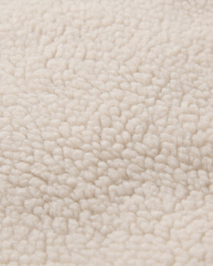 Valiant Deep Pile Fleece - Off White - Flatlay