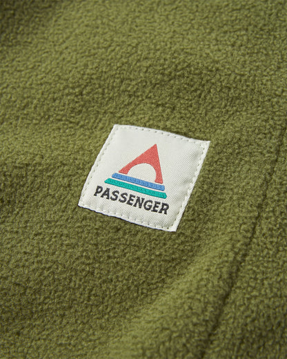 Set Off Recycled Polar Fleece Jogger - Khaki - Flatlay