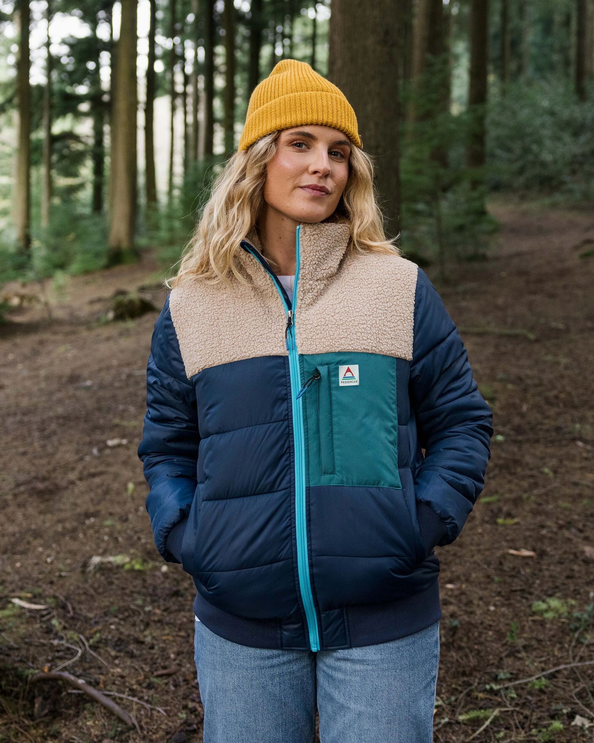 Veste De Bombardier Free People - Bleu Marine - Taille XS