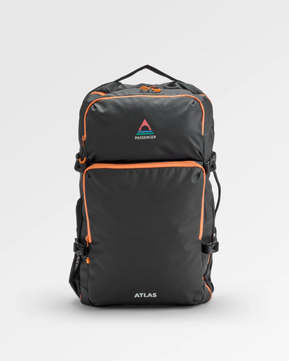 Atlas Recycled Backpack Duffel - Black - Flatlay