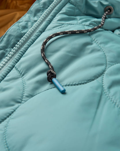 Flora Long Recycled Insulated Parka - Arctic - Flatlay