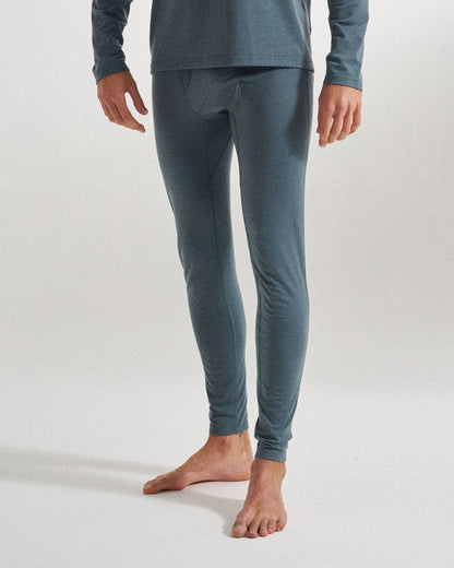Snowscape Men's Merino Base Layer Bottom - Storm Grey - Studio Model