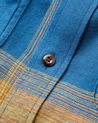 Backcountry Check Light Shirt - Rich Navy/Spruce Yellow Check - Flatlay