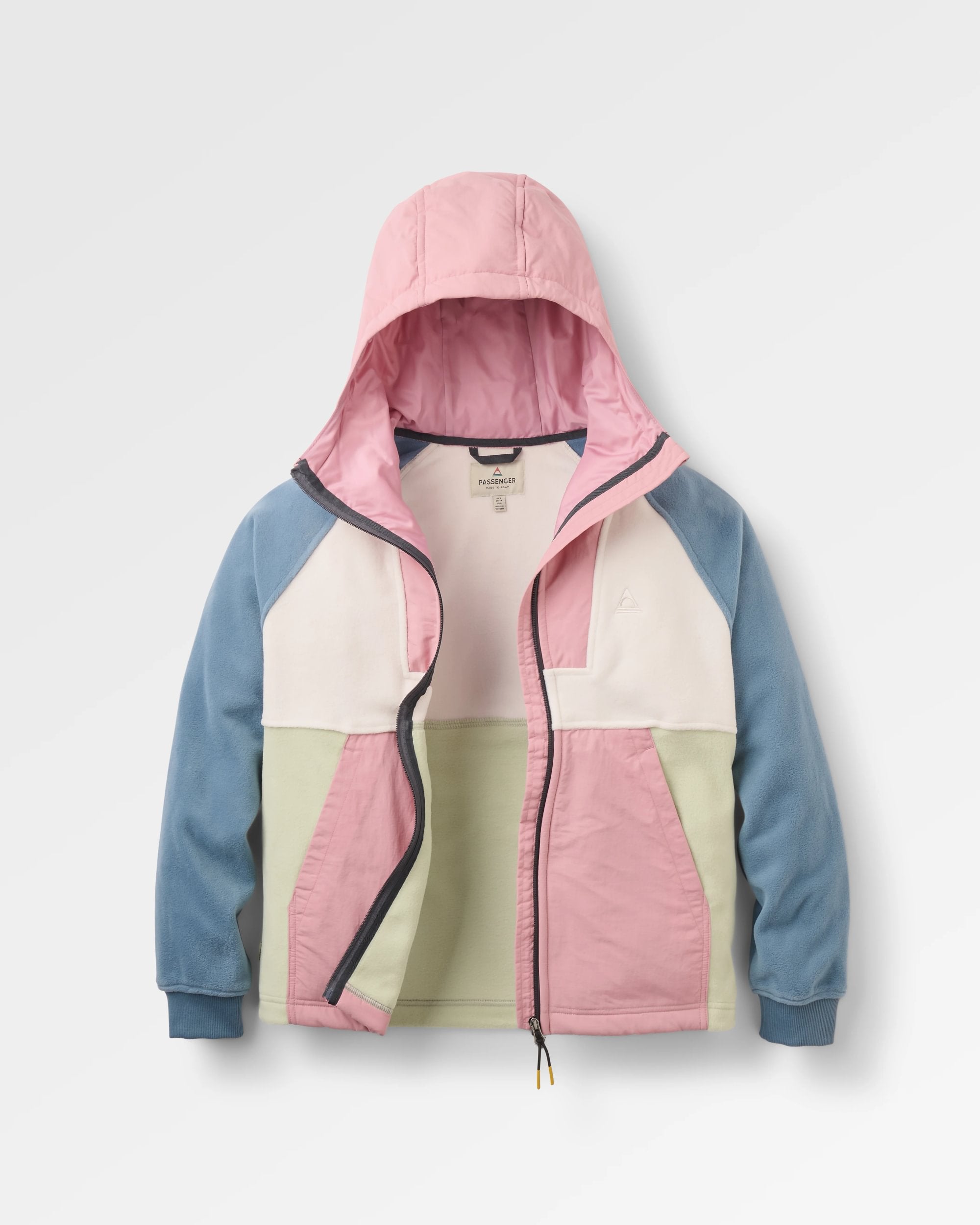 Alexander Full Zip Polartec® Fleece - Pink Haze/Stormy Blue - Flatlay