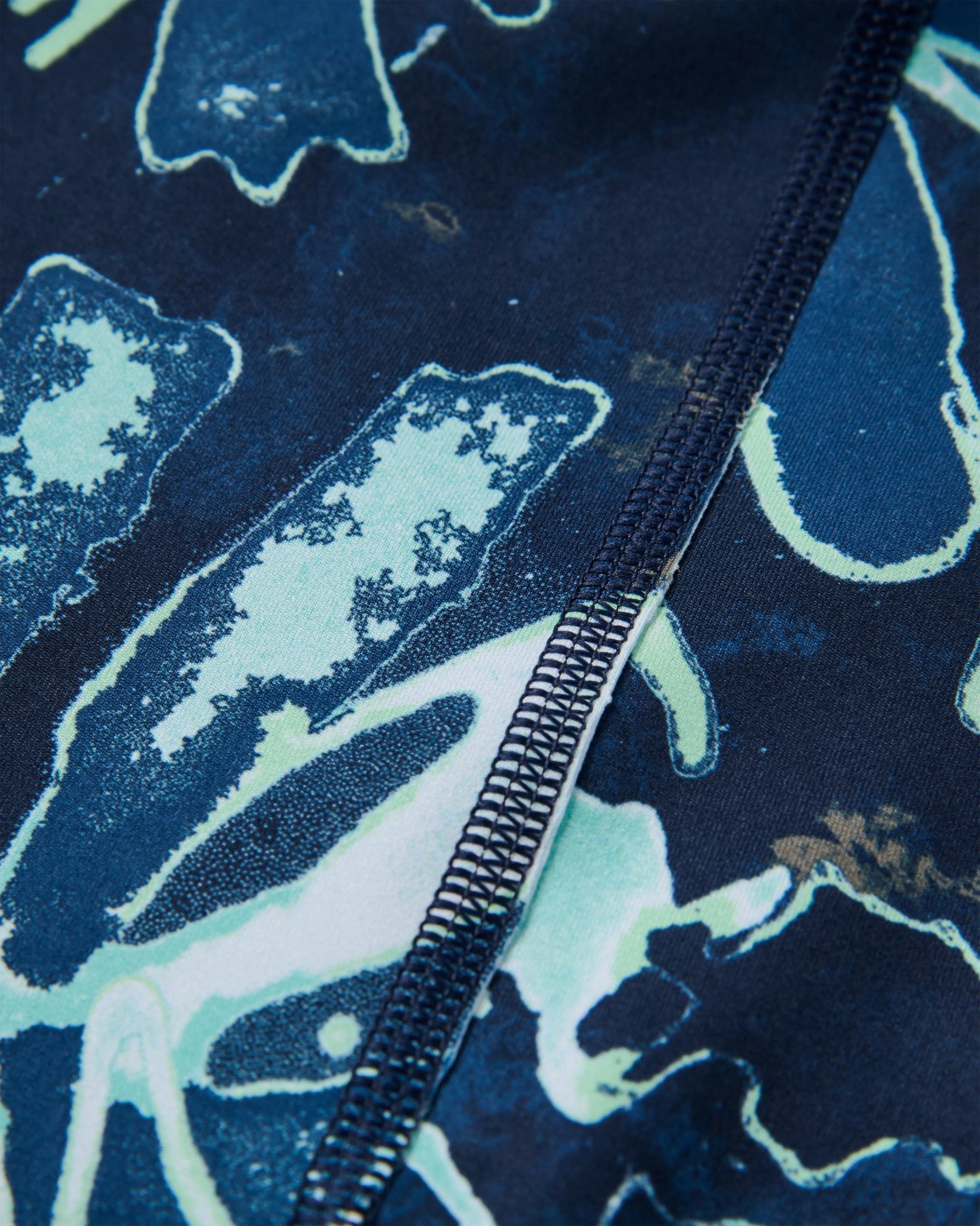 Mantra Recycled Active Legging - Frost Ice Blue - Flatlay