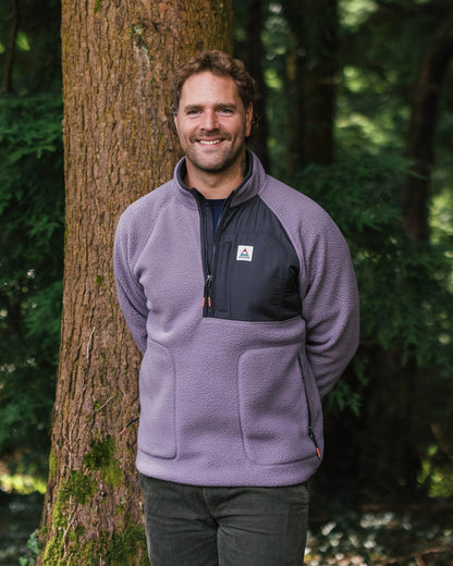 Offgrid 2.0 1/2 Zip Recycled Sherpa Fleece - Dusty Lilac