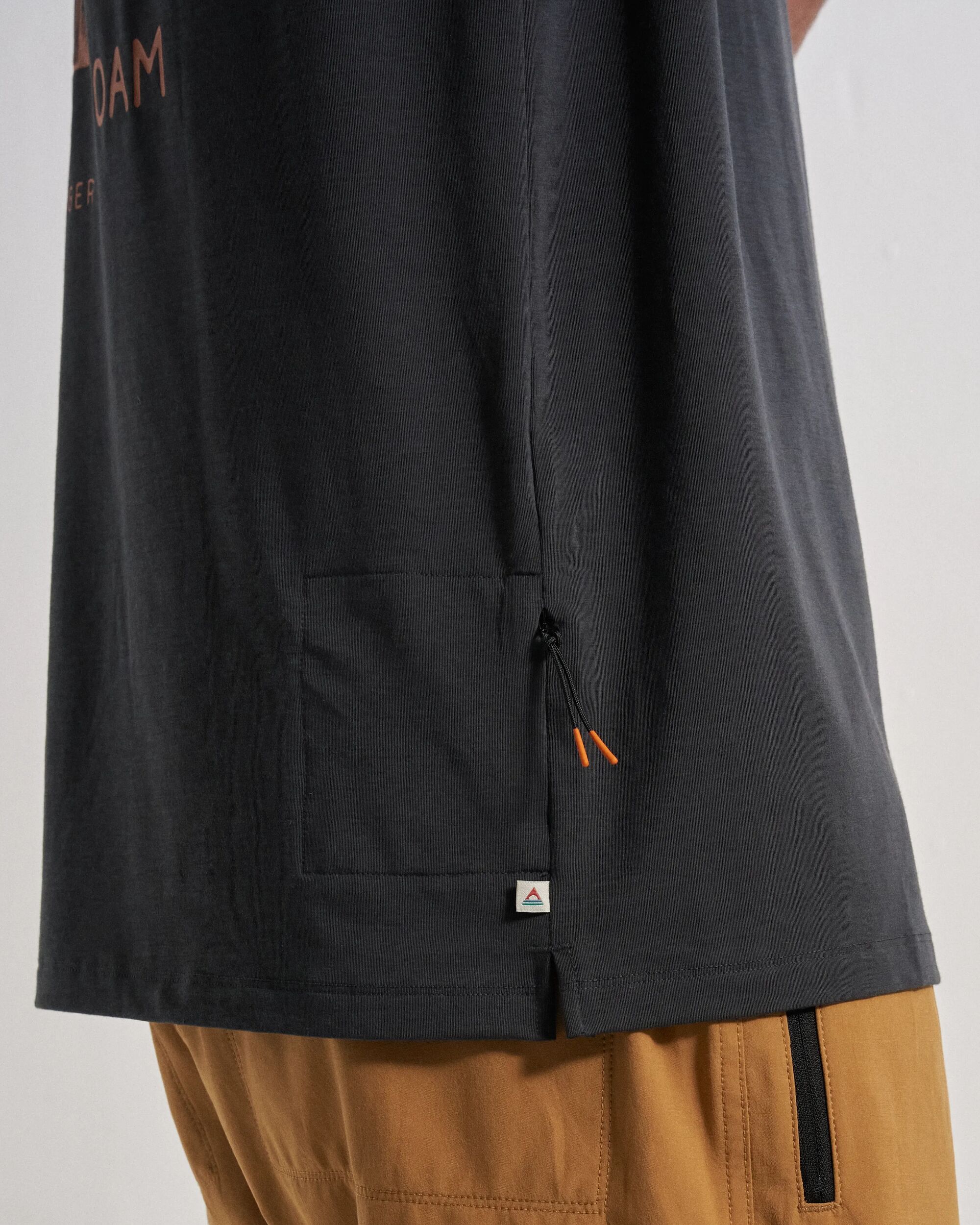 Ridescape Men's Active T-Shirt - Faded Black - Studio Model