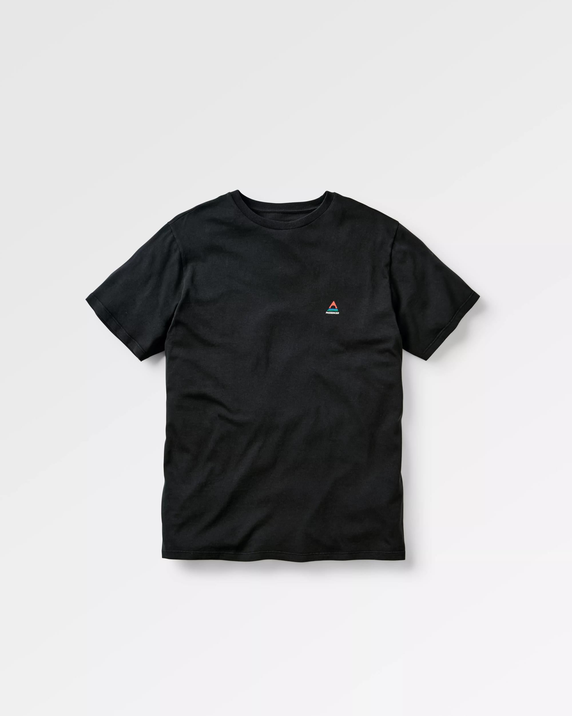 Classic Logo Organic Cotton T-Shirt - Black - Flatlay