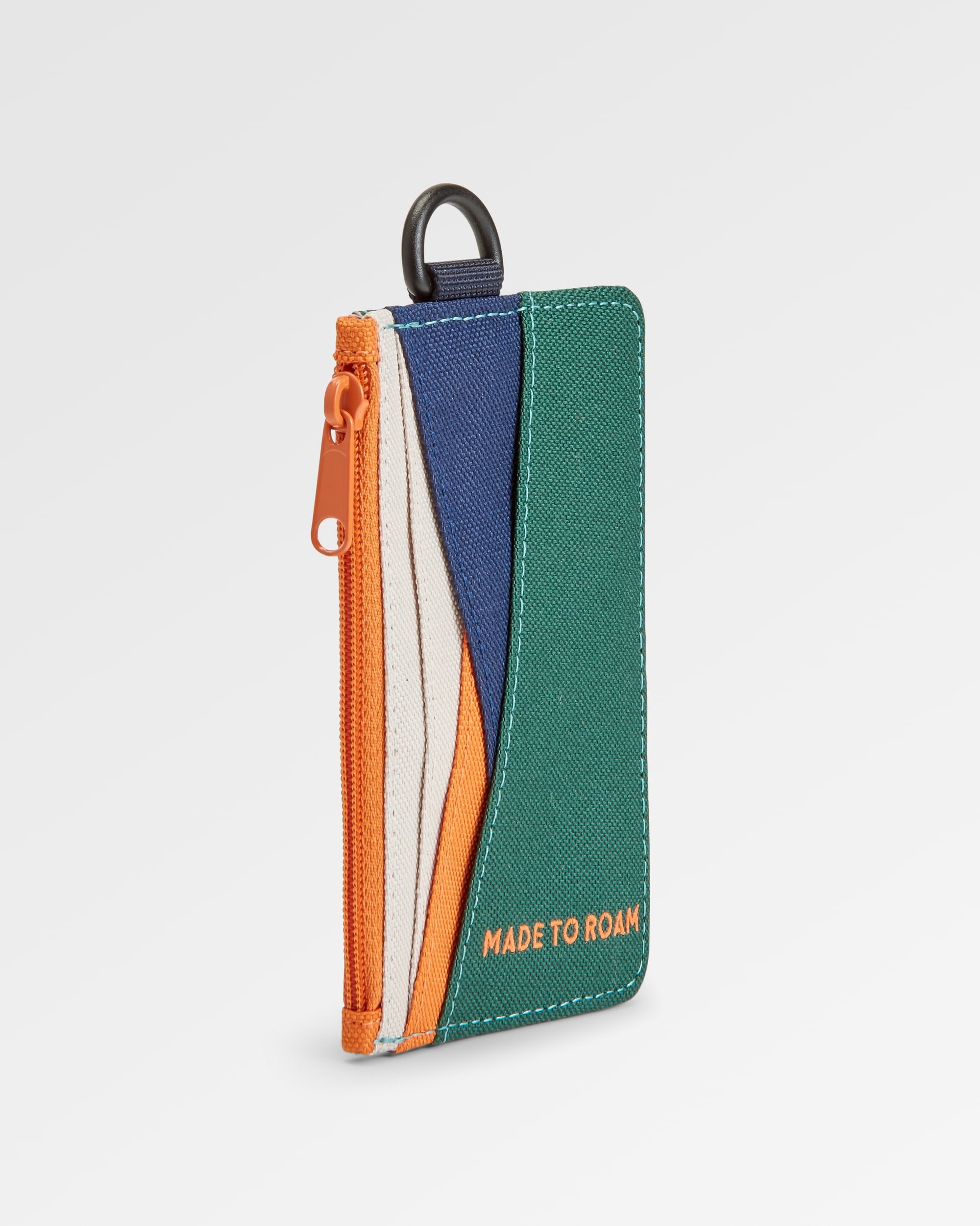 Mountain Recycled Card Holder - Rain Forest Orange Multi - Flatlay