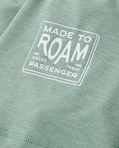 Light Ray Lightweight Surf T-Shirt - Pistachio Marl - Flatlay