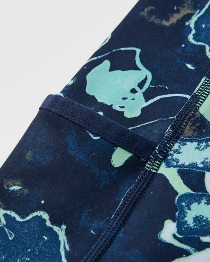 Mantra Recycled Active Legging - Frost Ice Blue - Flatlay