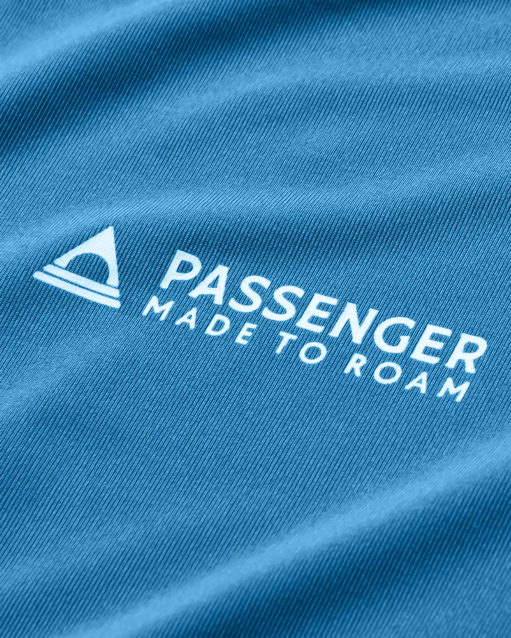 All Day Active Recycled T-Shirt - Blue Steel - Flatlay