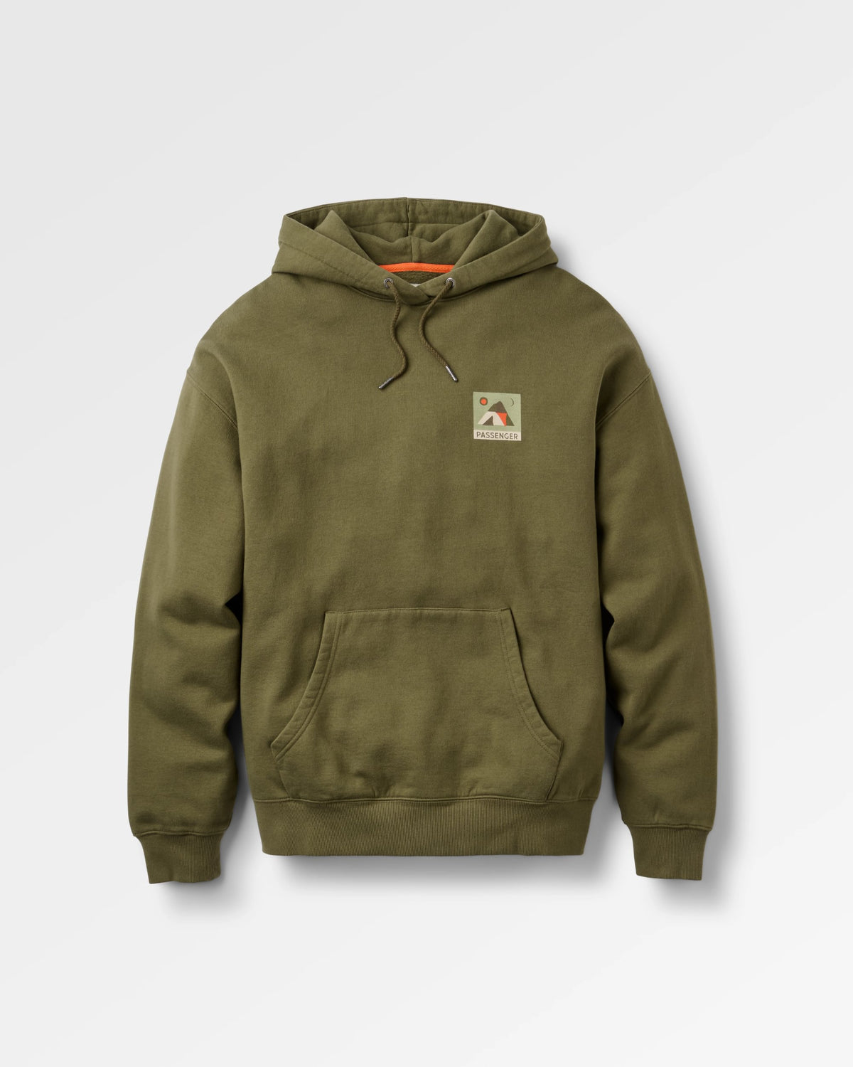 Lost On Purpose Relaxed Fit Hoodie - Khaki - Flatlay