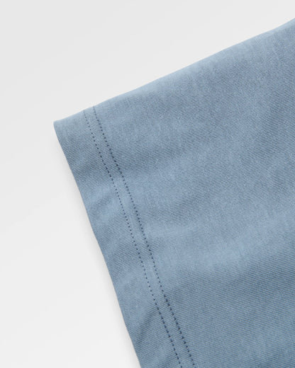 Vita Logo Relaxed Fit T-Shirt - Stormy Blue - Flatlay